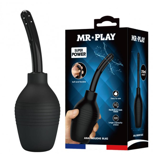 MR PLAY - BLKC Cleansing Tools Black (Vaginal & Anal)